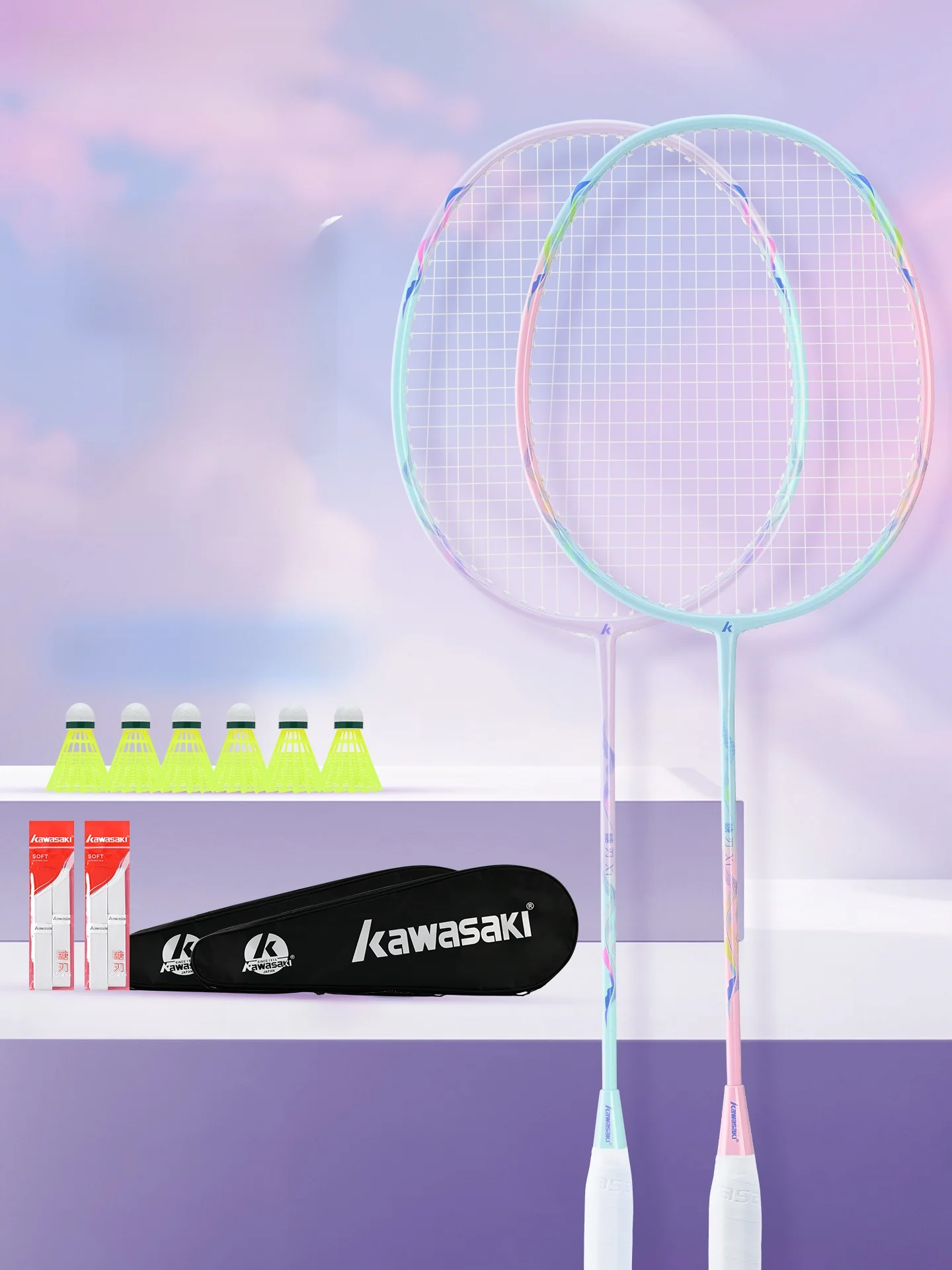 badminton-racket-carbon-fiber-mid-shaft-ultra-light-high-aesthetic-dual-play-men's-style-beginner-friendly