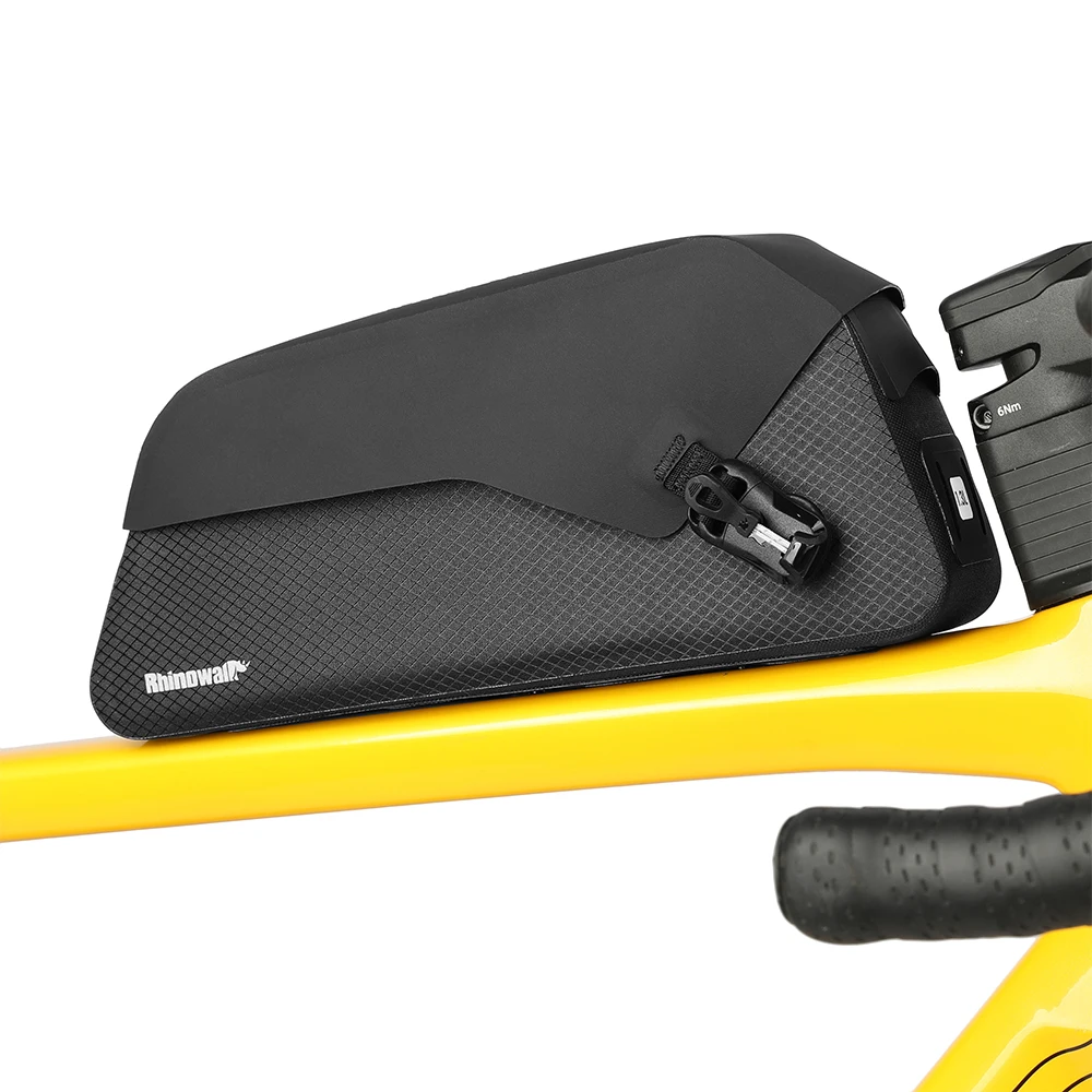 AliExpress Rhinowalk Bike Top Tube Bag Waterproof Magnetic Clasp Front Frame Bag Strap Or Screw-mounted 0.6L/1.3L For Mtb&Road Gravel Bike