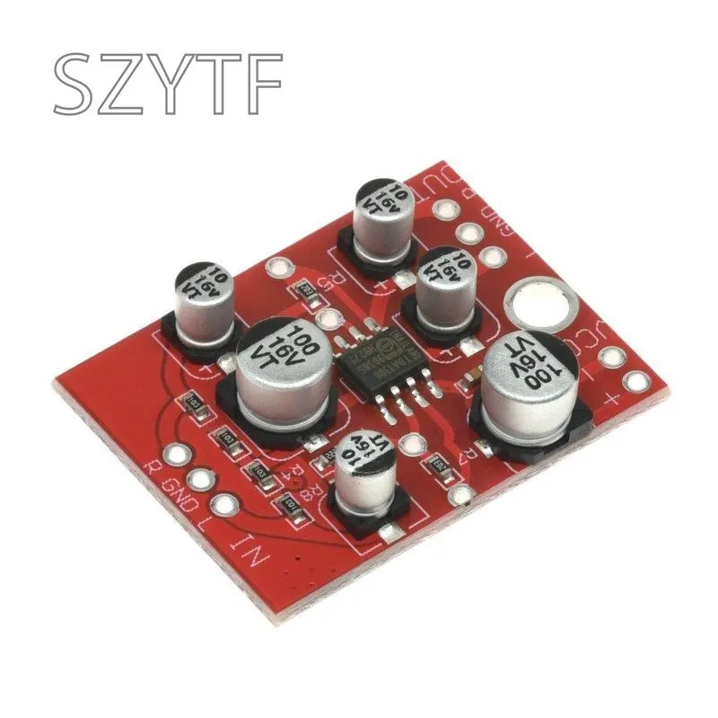 DC 5V-15V AD828 Stereo Preamp Power Amplifier Board Audio Preamplifier Module