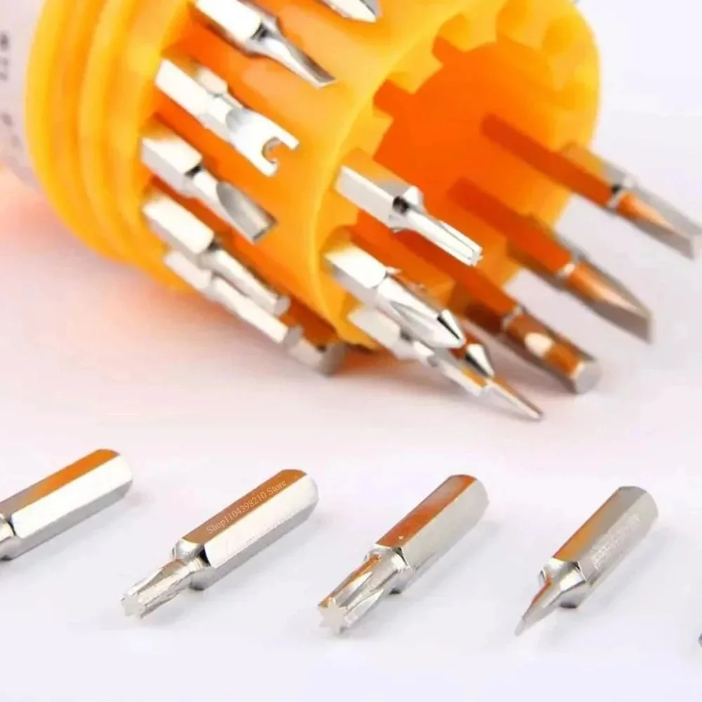 Multi Functional Precision Maintenance Manual Tool, 31 in 1 Screwdriver Mini Kit, Detachable Anti Slip Handle