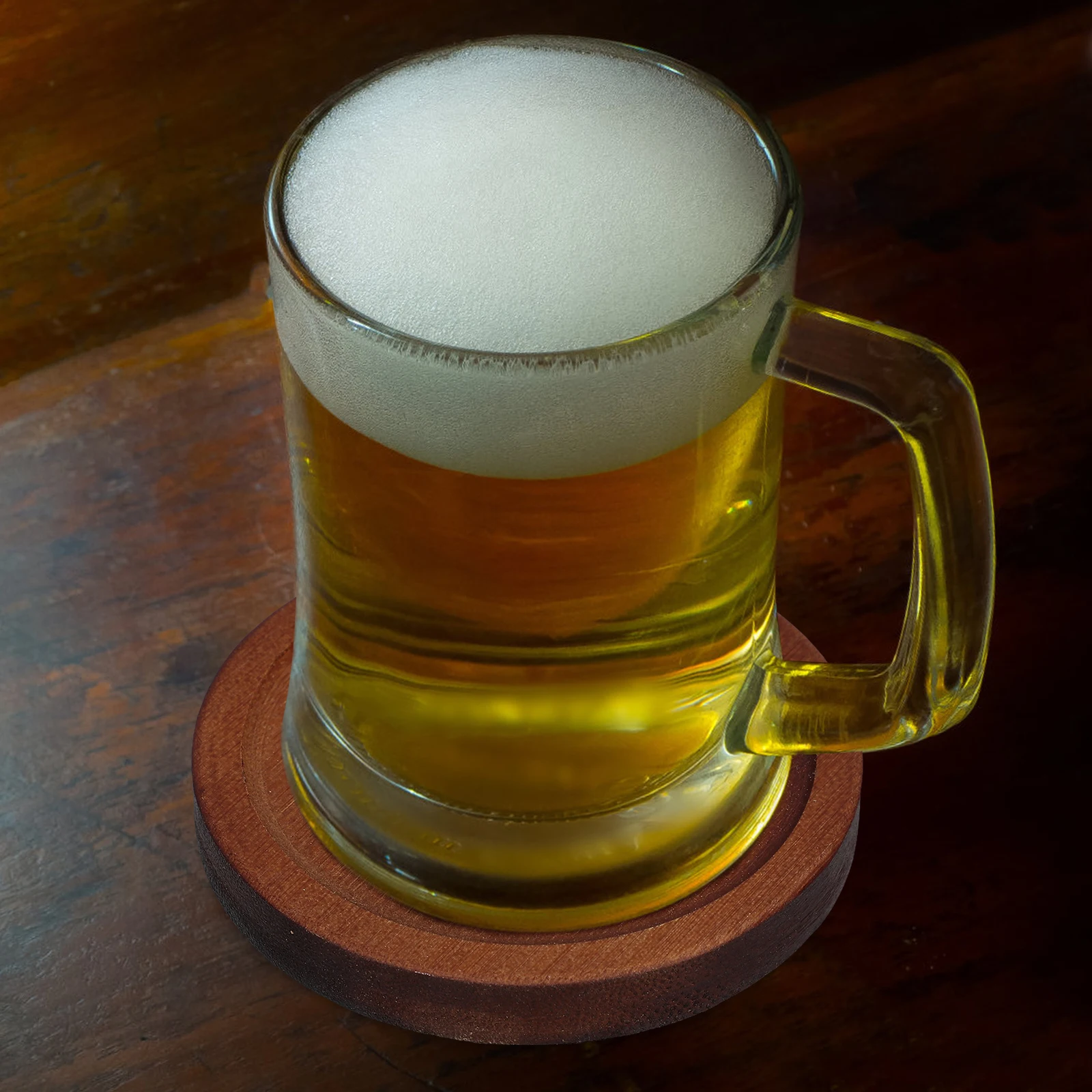 2 pezzi sottobicchiere rotante sottobicchieri rotondi in legno antiscivolo per bicchieri da whisky tazze da birra tappetini protettivi per tazze da casa base in legno rosso
