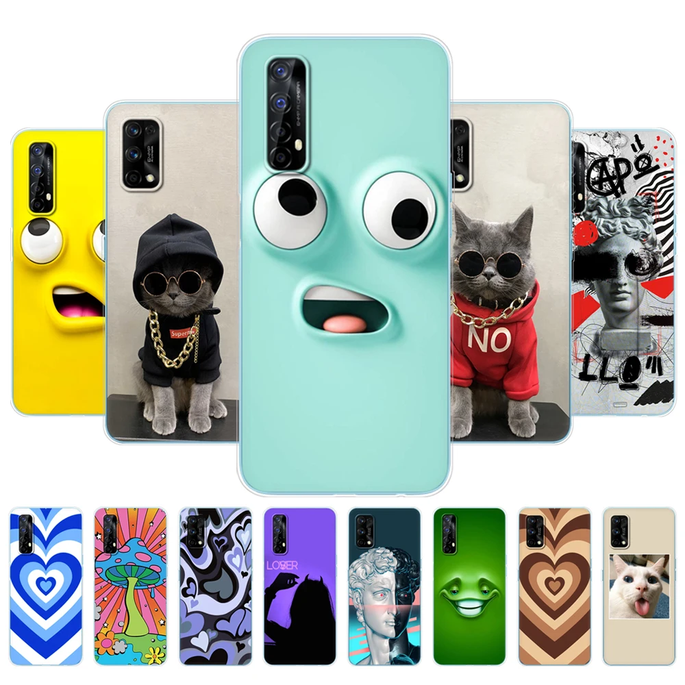 Funda de teléfono para Realme 7, carcasa trasera de silicona suave a prueba de golpes para OPPO Realme 7 Pro, Realme 7 7Pro