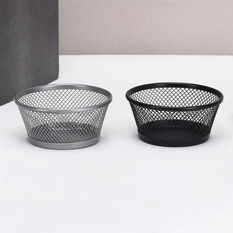 2 Pcs Multi-functional Container Bucket Office Organizer Stationery Office Desk Binder Container Mesh