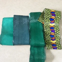 Green Series Snake Skin Printing Leather Snake Skin for Phone Case, Leather Bag, Belt DIY, Handmade Watch Strap Making Materials