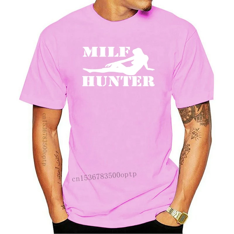 Camisetas a la moda para hombre, ropa para adultos, Milf Hunter, 12 colores, talla S-3XL, 100% algodón