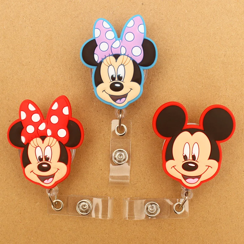 Porte-badge évolutif Disney tureine Minnie Donald destroy AndrStyle, porte-bobine, infirmière, médecin, étudiant, étiquette de nom et porte-carte