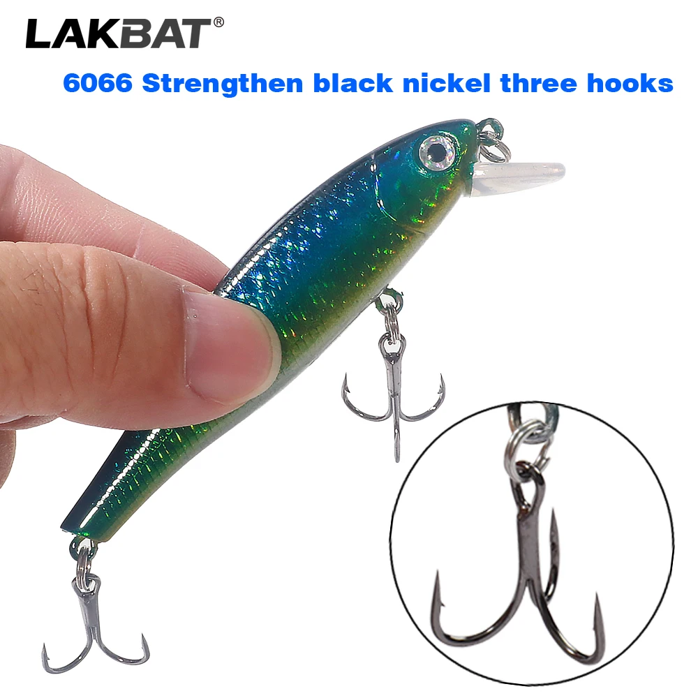 LAKBAT Schwimmender Minnow-Angelköder-Set 9,2g 8,8cm Wobbler Karpfen Bass Rassel-Swimbait 2/3/5 Stück Jerkbait Crankbait Hard Pesca – Detail 3