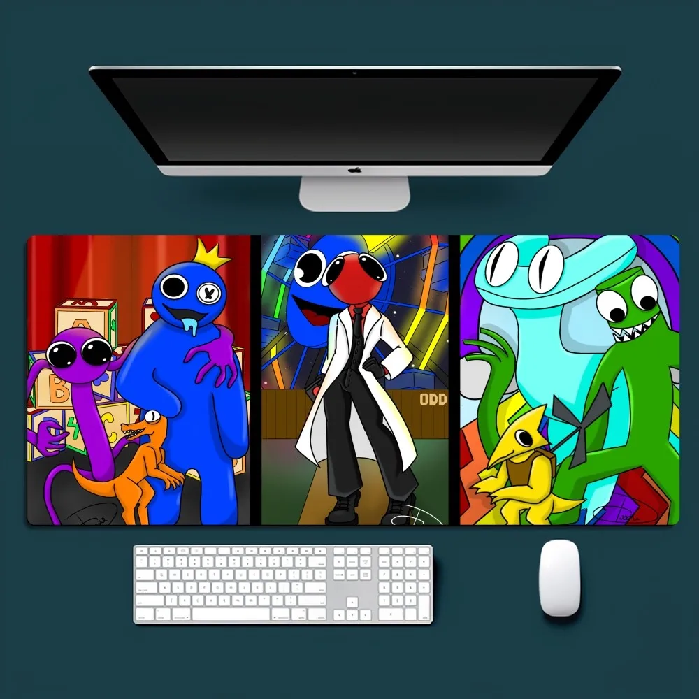 Game R-Rainbow F-Friend Cool Survival Mousepad Office Small Large PC Computer Keyboard Mouse Game Rubber Anti-Slip Mice Mat Big