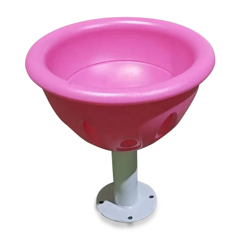 

Outdoor LLDPE plastic carousel, multi-color children's small bowl rotating chair, commercial indoor playground equipment