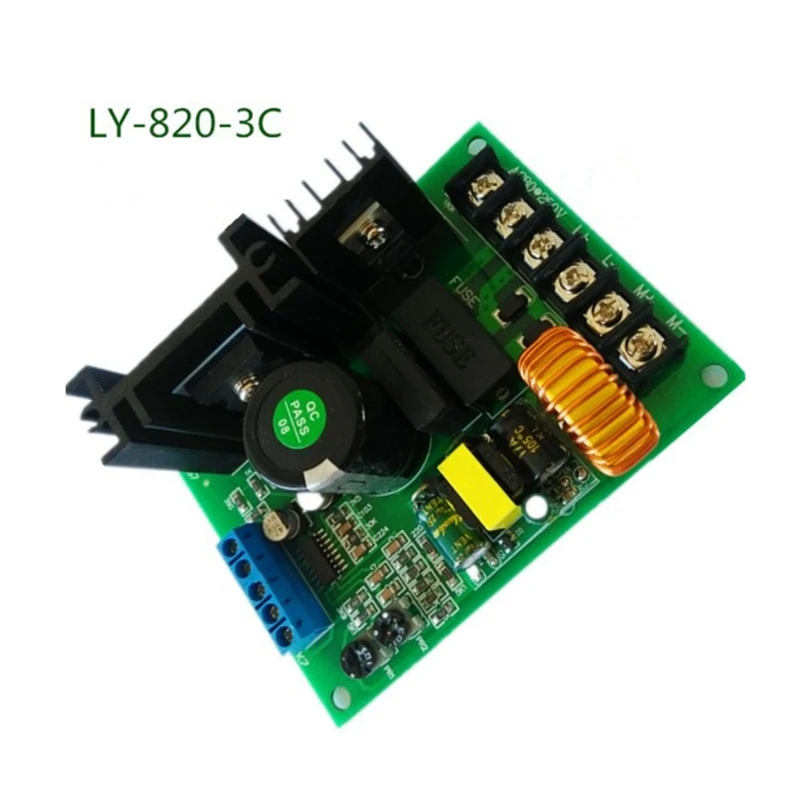 LY-820 PWM 110V220V DC Placa controladora del módulo de accionamiento del regulador del motor de imán permanente