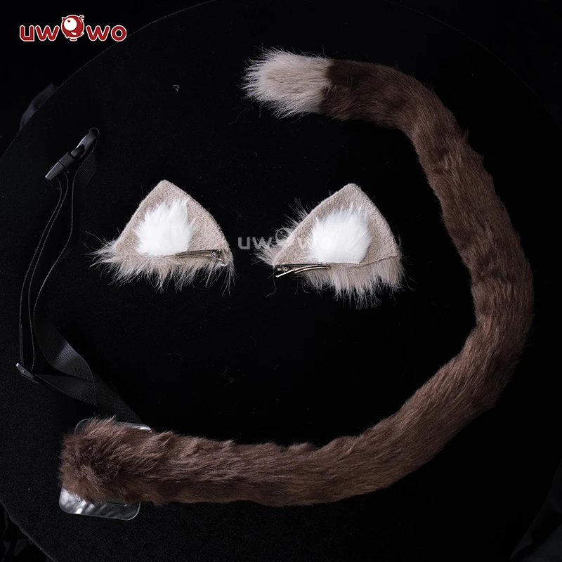 

UWOWO Lynette Ears and Tail Game Genshin Impact Cosplay Lynette Prop Accessory Cute Cat Prop