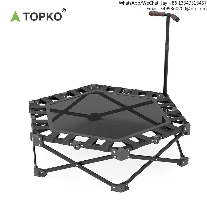 

New Design Unisex Installation-Free Foldable Indoor ExerciseTrampoline With Handle For Home Kids' Jumping