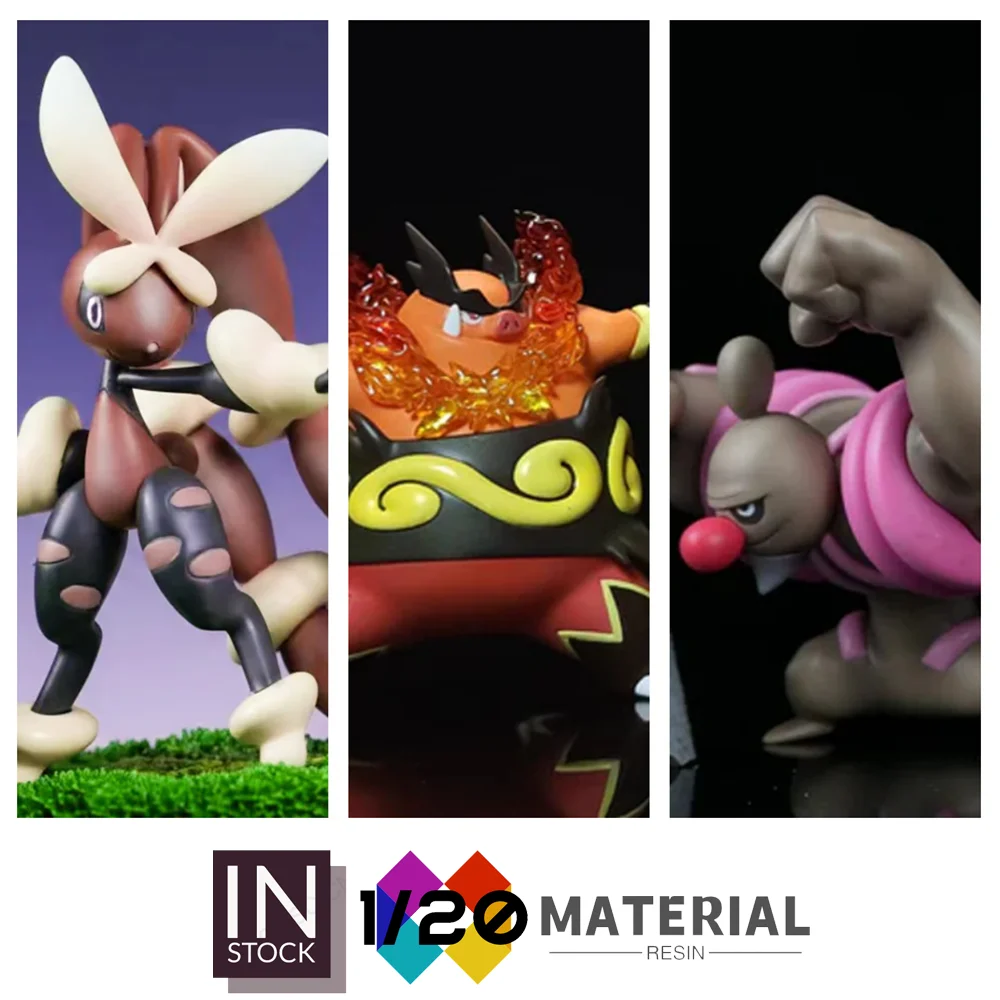 

[In Stock]1/20 Resin Scale World [FT] - Emboar & Conkeldurr & Mega Lopunny[Split RE-MENT]