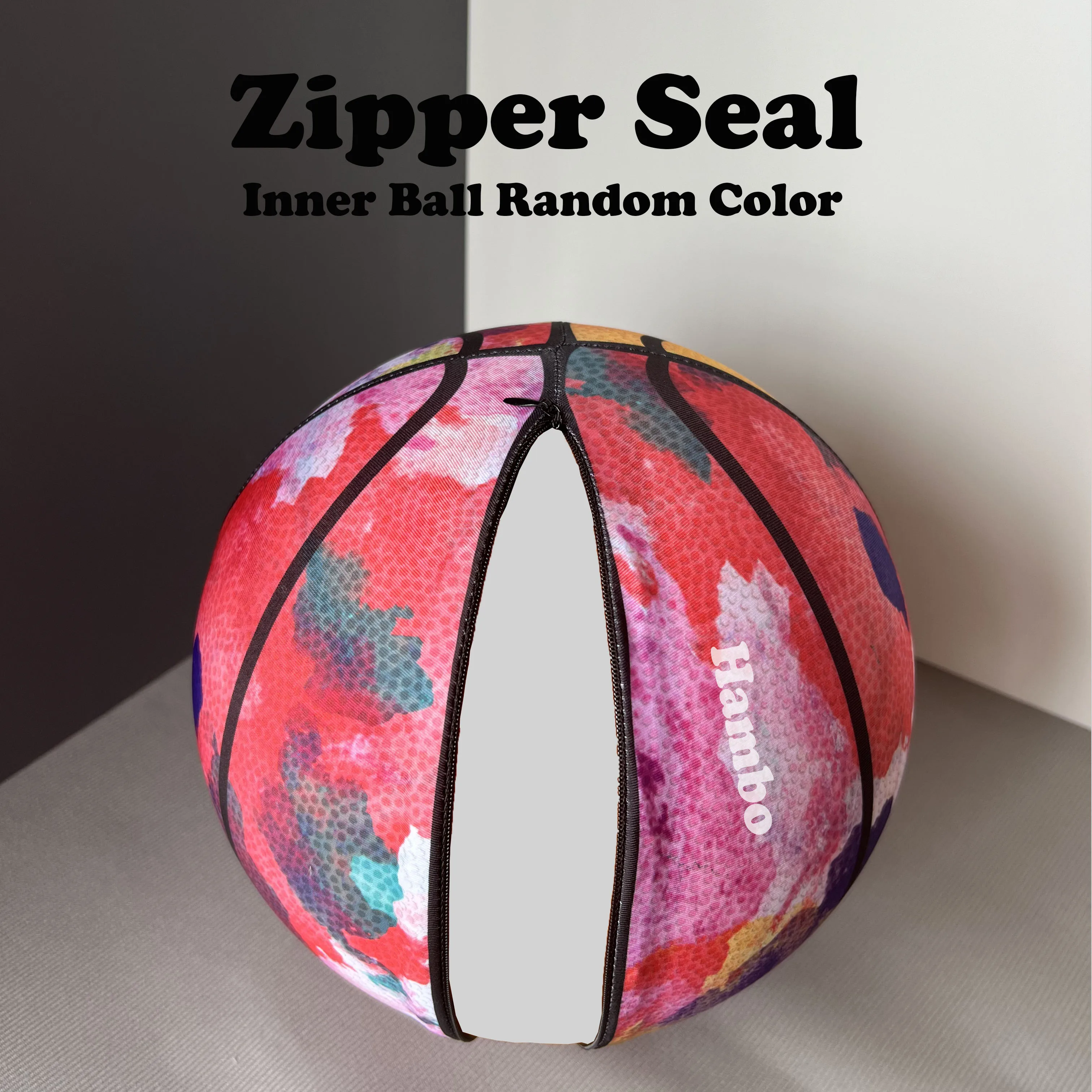 Silent Foam Basketball 4.0 with Washable Cover Size 7(29.5\'\') Airless Basketball Quietly Dribbling No Noise Anti Dust Beach Ball