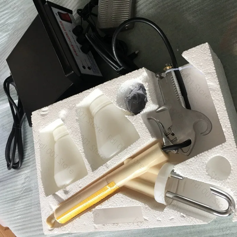 220V/110V Portable Spray Gun Electrostatic Spray Powder Coating Gun Small Spraying Equipment
