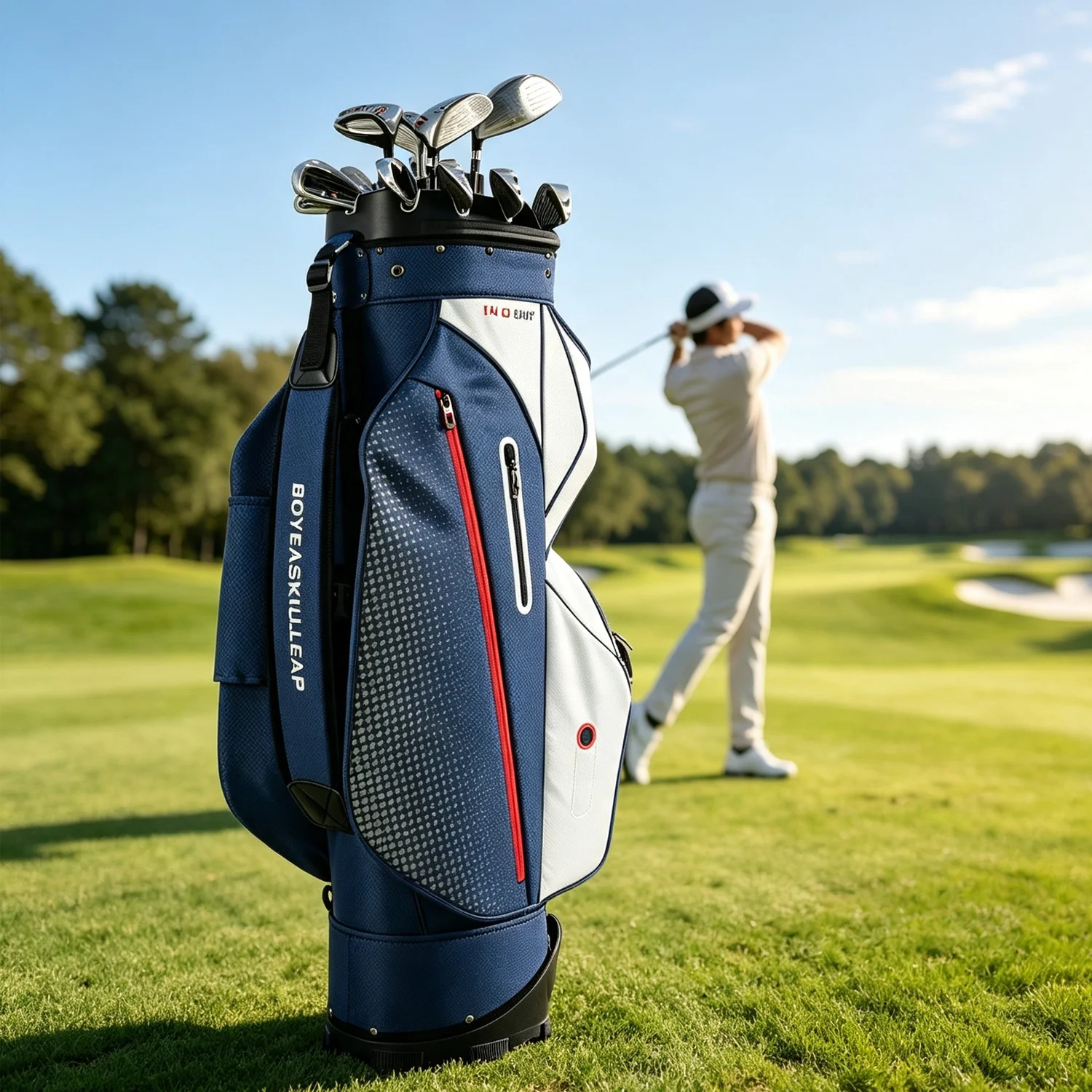 Golf Bag Stand Cart - 다기능 골프 카트 가방, 14분할 풀