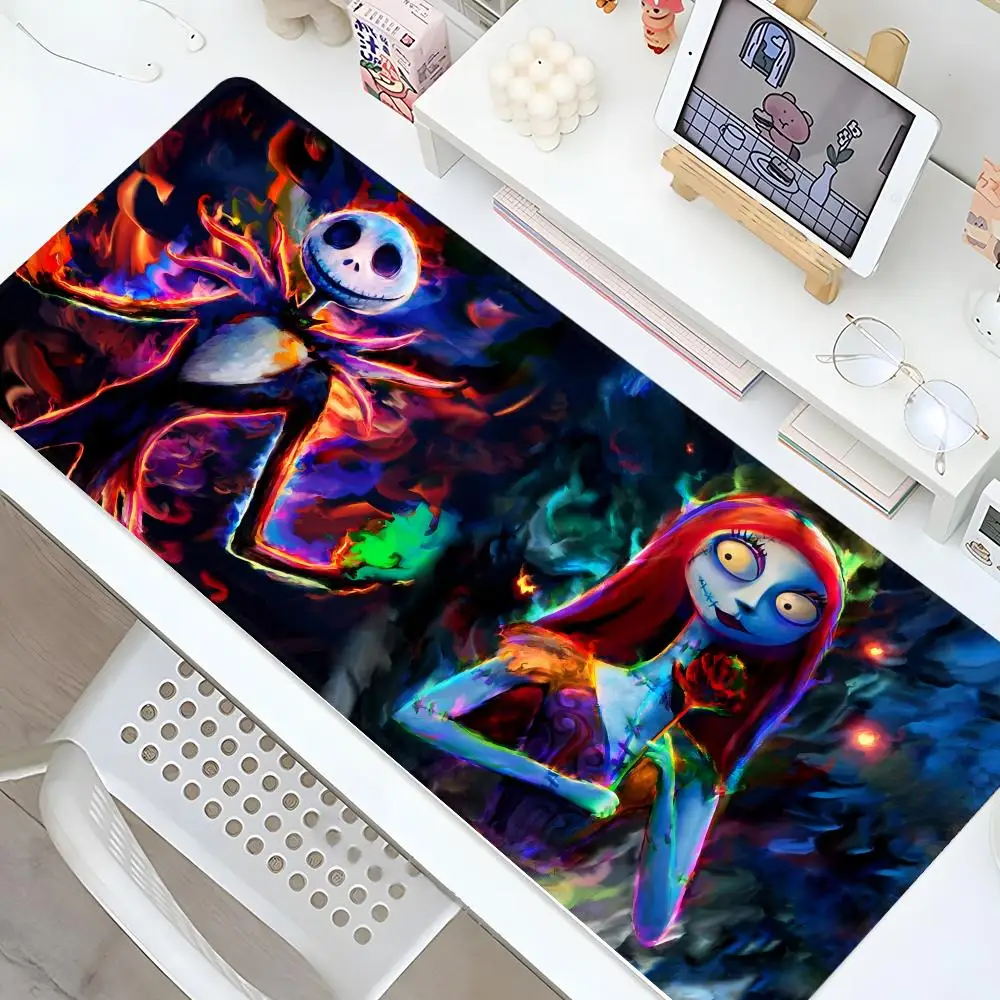 NightmareS BeforeS Christmas Mouse Pad Gaming Locking Edge Big Computer Fashion Gamer Large Raber Art Mousepad Laptop Desk Mat