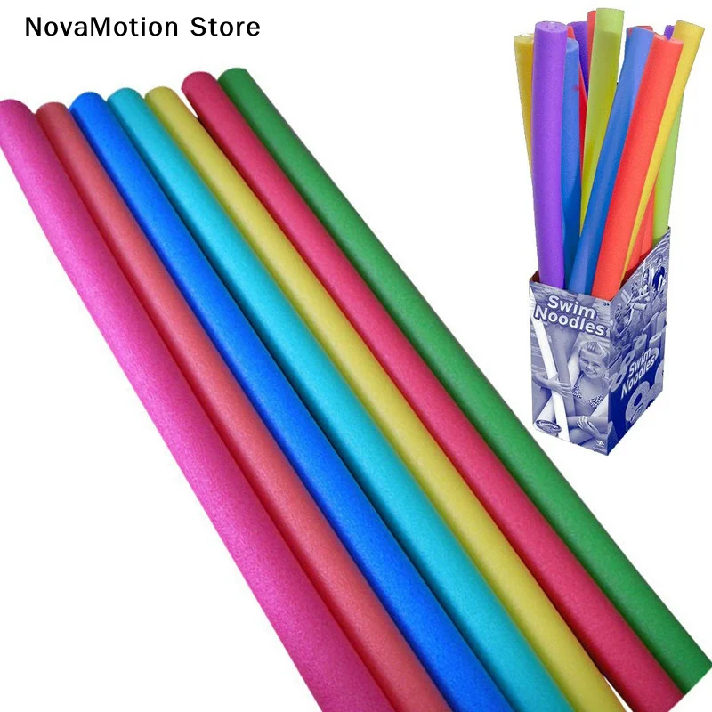 [NM]1Pc Random Color Swimming Pool Foam Noodle Float Aid Swim Noodles Ring Buoyancy Stick For Swim Aid Training Beginners[NM]