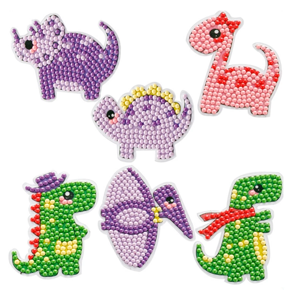 Bambini fai da te colorato Dot mosaico Puzzle adesivi cartoni animati giocattoli educativi creativi per bambini bambini bambini giochi regalo artigianato e arti