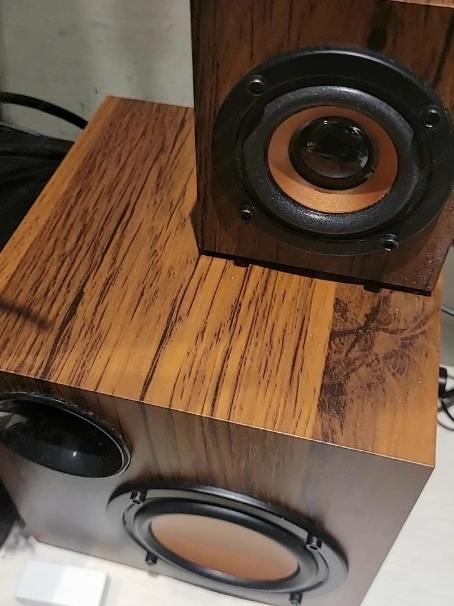 Wooden Computer Audio Subwoofer Home Notebook Overweight Bass Wired Desktop Audio Home Mobile Phone Audio