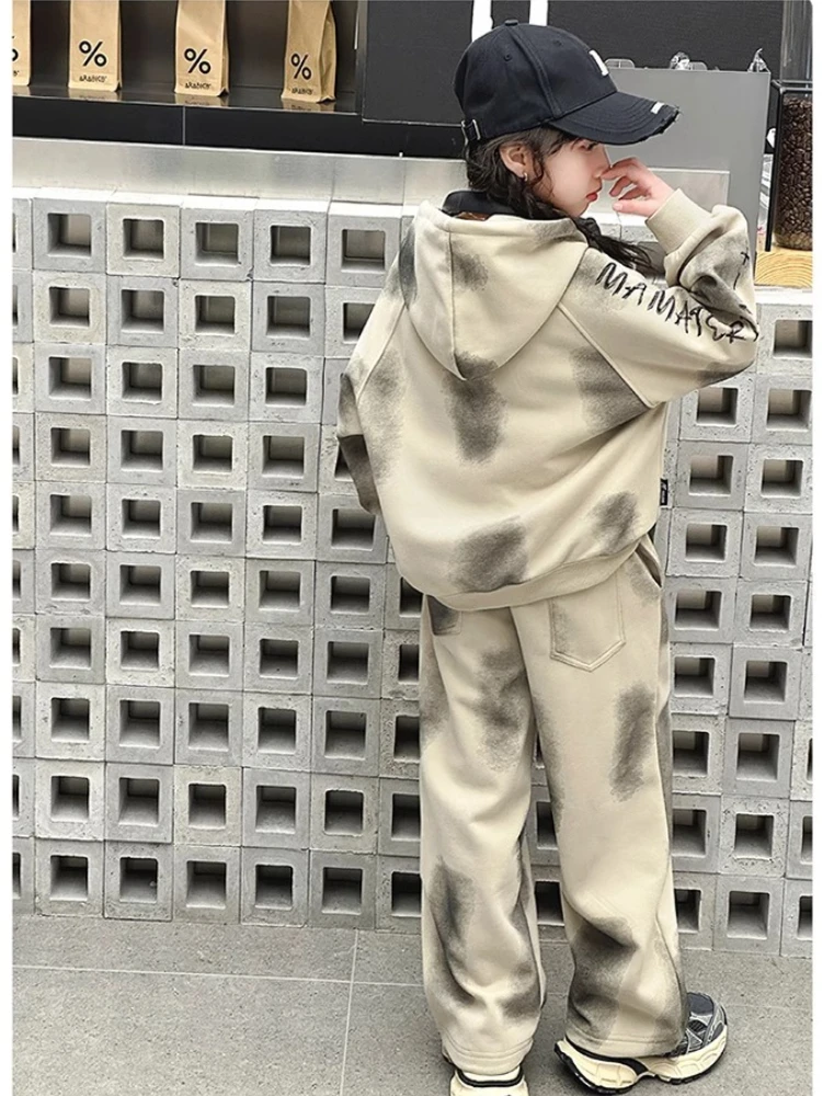 الخريف الشتاء الأطفال الفتيات الملابس مجموعات في سن المراهقة إلكتروني البلوز بلوزات وسراويل 2 قطع طفل بلوزات الفتيان أزياء رياضية الزي