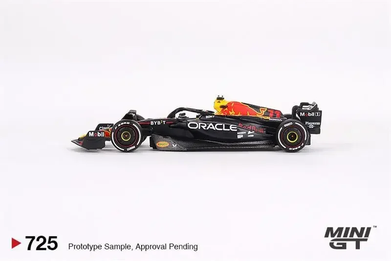 **Przedszamówienie** MINI GT Opakowanie blistrowe 1:64 Oracle RB Racing RB19 # 1 Max / # Odlewany model samochodu Sergio 2023 F1