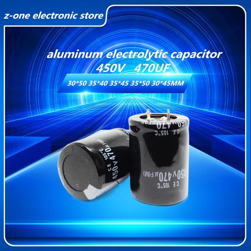 2 pces-5 pces 450v470uf higt qualidade alumínio capacitor eletrolítico 450v 470uf 30*45mm 30*50mm 35*40mm 35*45mm 35*50mm