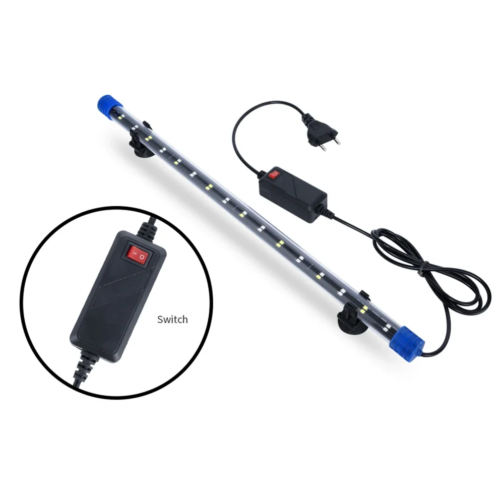 Aquarium Light LED Waterproof Fish Tank Light Underwater Fish Lamp Aquariums Decor Lighting Plant Lamp 19-49CM EU Power