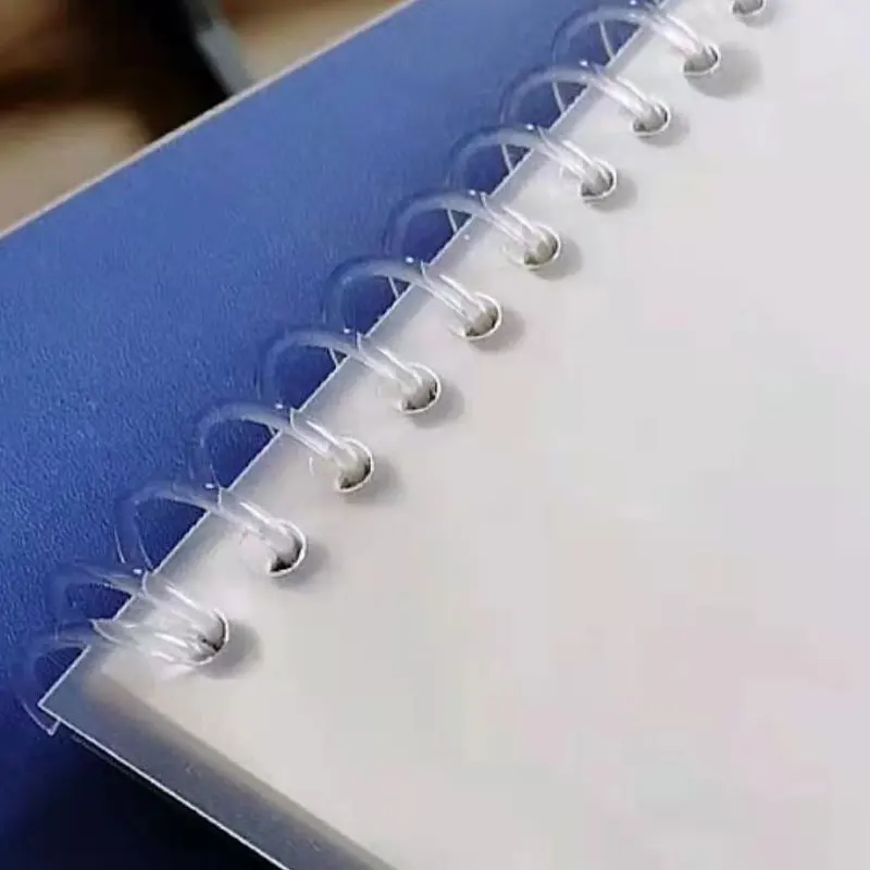 10PCS A4 Plastic 46 Hole Loose Leaf Binders Ring Binding Coil Spring Spiral Rubber Notebook Paper Book Buckle Office Supplies