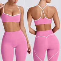 2025 New Women's Yoga Set -High Waist Butt-Lifting Slim Workout Outfit,Backless Sports Bra&Compression Leggings for Yoga, Gym