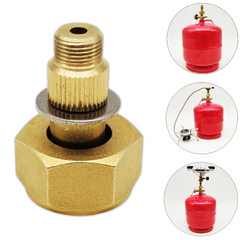 Multifunctional Outdoor Campings Stove Converter Connectors, Small Campings Stove Adapter Connectors 69HD