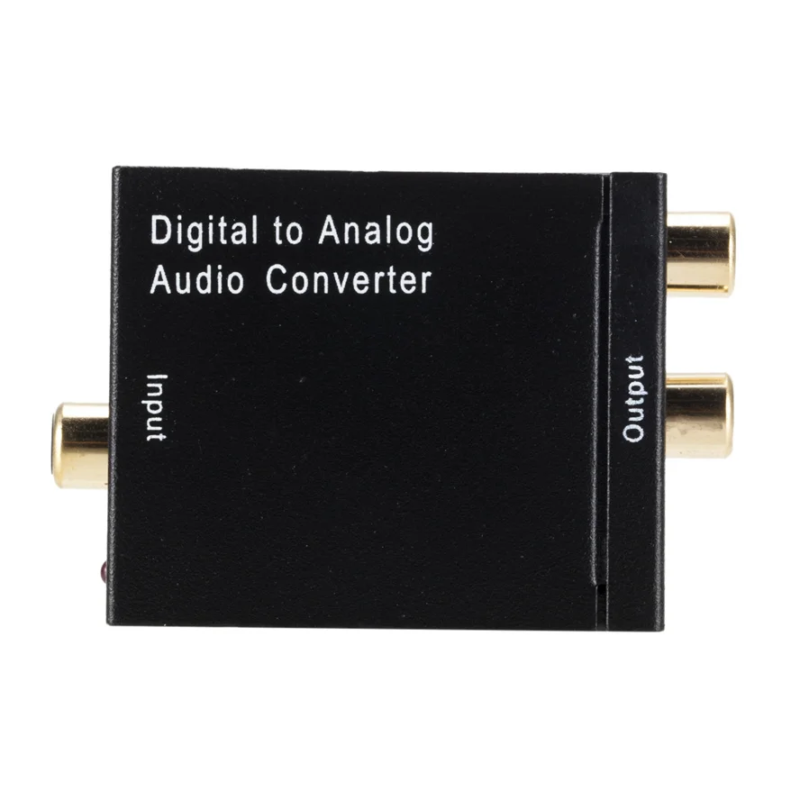 Digital to Analog Audio Converter Digital Optical Coax Coaxial Toslink to Analog RCA L/R Audio Converter Adapter