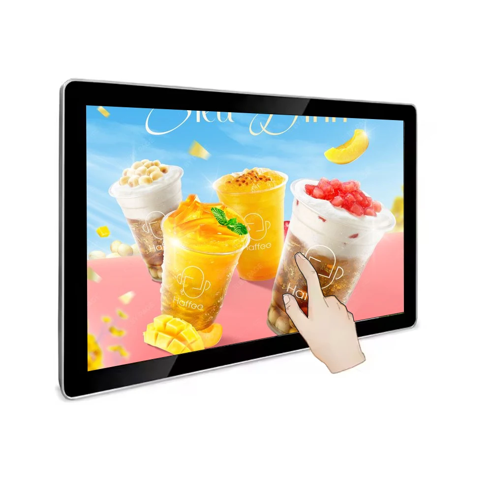 

49 Inch Wall Mounted Lcd Advertising Display Interactive Smart Capacitive Touch Screen Advertising Display Screen