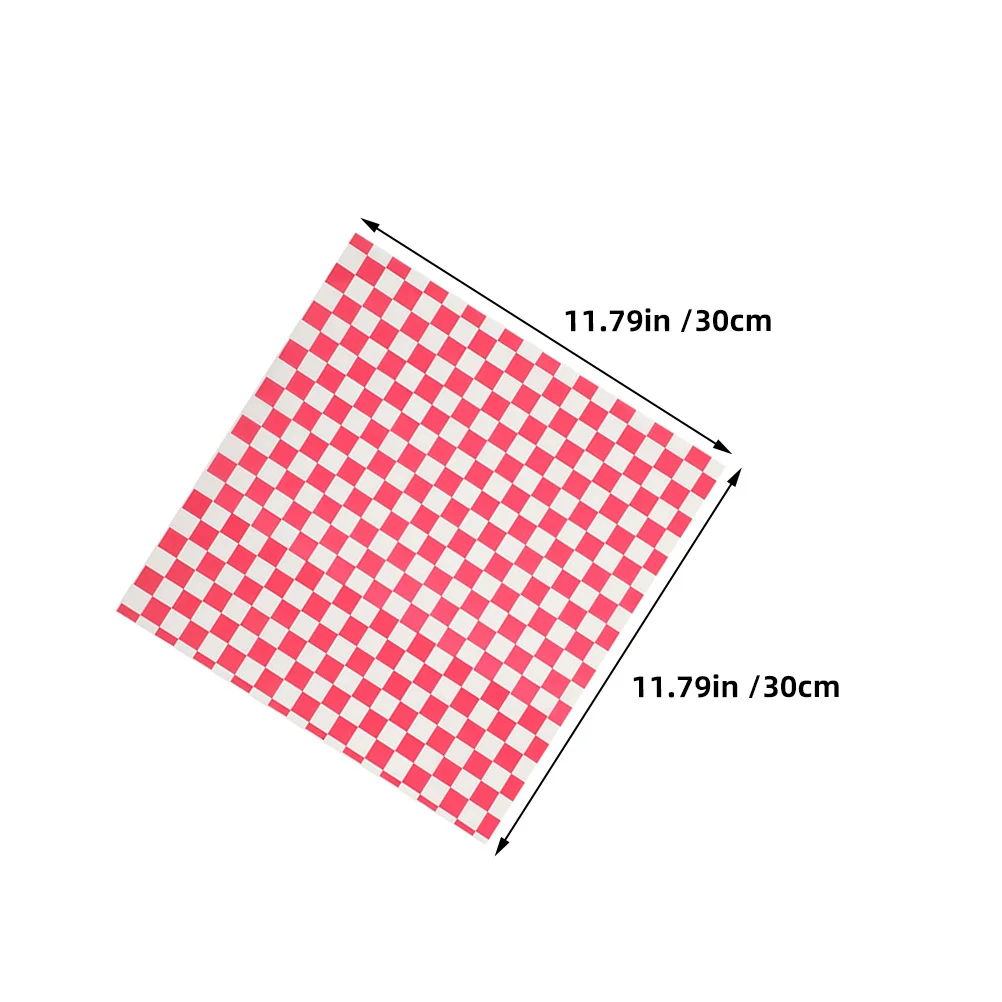 100Pcs Food Packaging Paper Greaseproof Burger Wrapping Sheets for Sandwiches Baked Goods Picnic Food Wrap Paper Liners