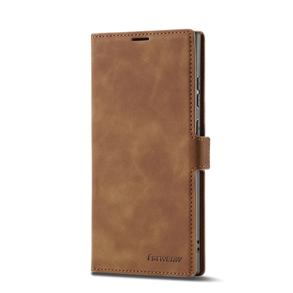 Funda para Samsung Galaxy S25 Ultra S24 Plus S25 FE S22, funda de cuero con tapa de negocios, para Samsung S25 Edge S24 S23 2