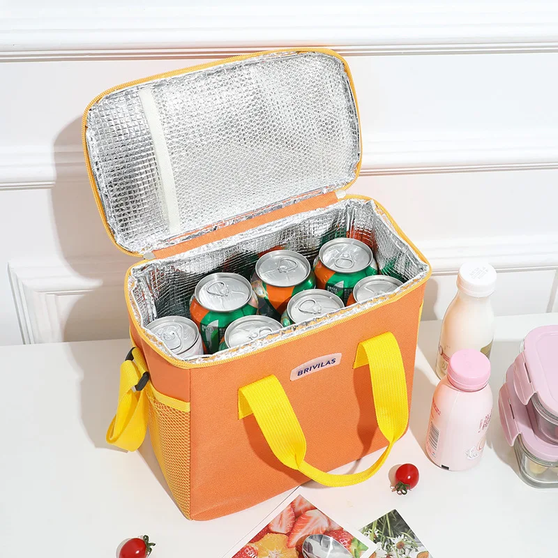 Portable Large Capacity Lunch Bag Cute Durable Food Thermal Box Cooler Lunchbox Aluminum Foil Insulated Picnic Bags