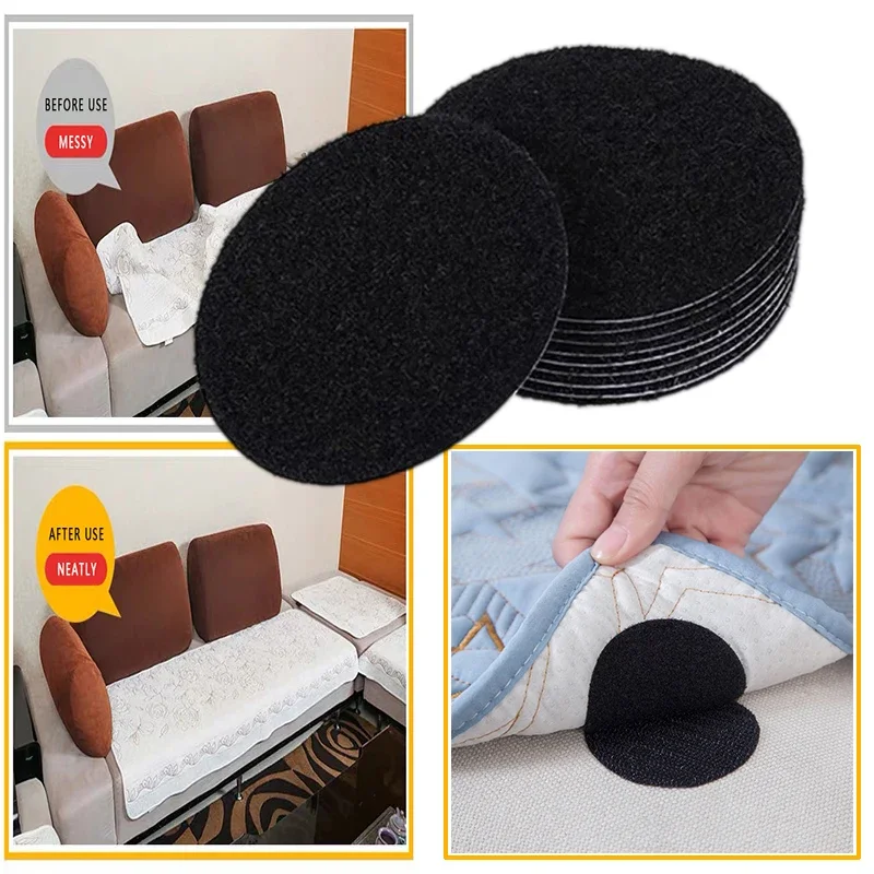 Carpet Fixing Stickers Double Faced High Adhesive Car Sofa Carpet Fixed Patches Home Floor Foot Mats Anti Skid Grip Tapes