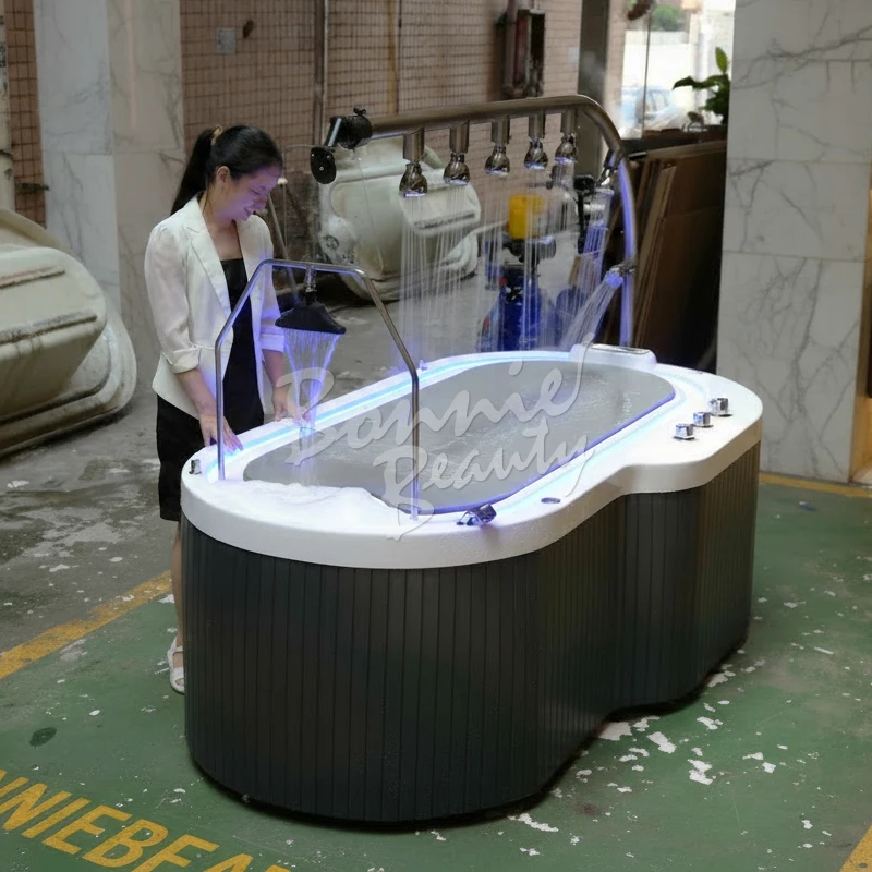 BonnieBeauty Factory Heimgebrauch Fiberglas Vichy Duschmassagebett Acrylwasser für SPA und Bettwäsche zum Waschen von Vichy-Duschen