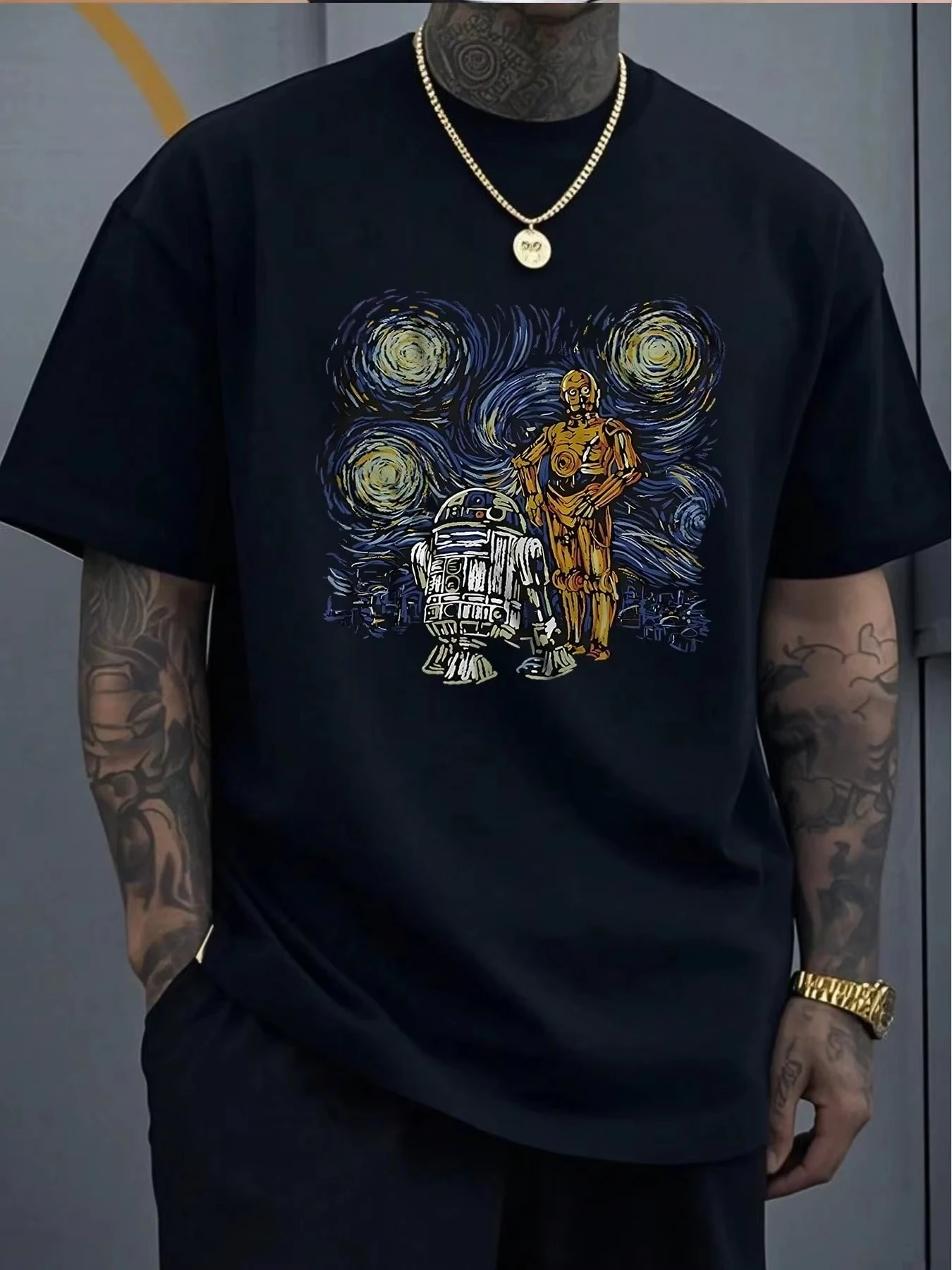 t-shirt-manches-courtes-col-rond-homme-star-wars-droides-graphique-impression-numerique-t-shirt-van-gogh-theme-nuit-etoilee-t-shirt-decontracte-ete