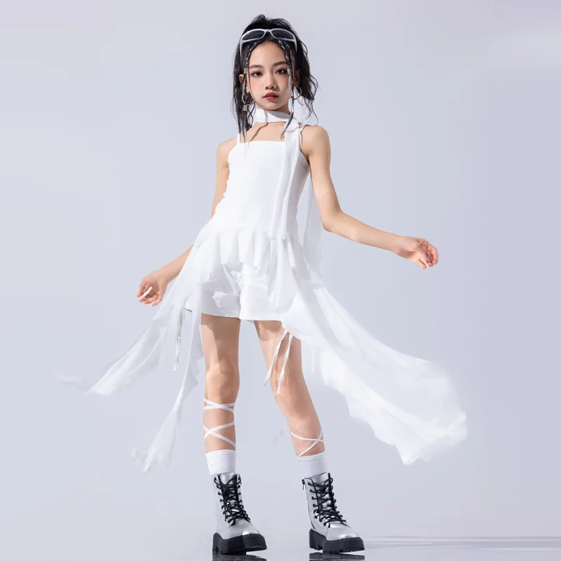 

Fashion Show Outfits for Kid Performances Costumes Teen Girl Group Jazz Dance Set Summer Sweet Cool Dopamine Child Model T-Stage