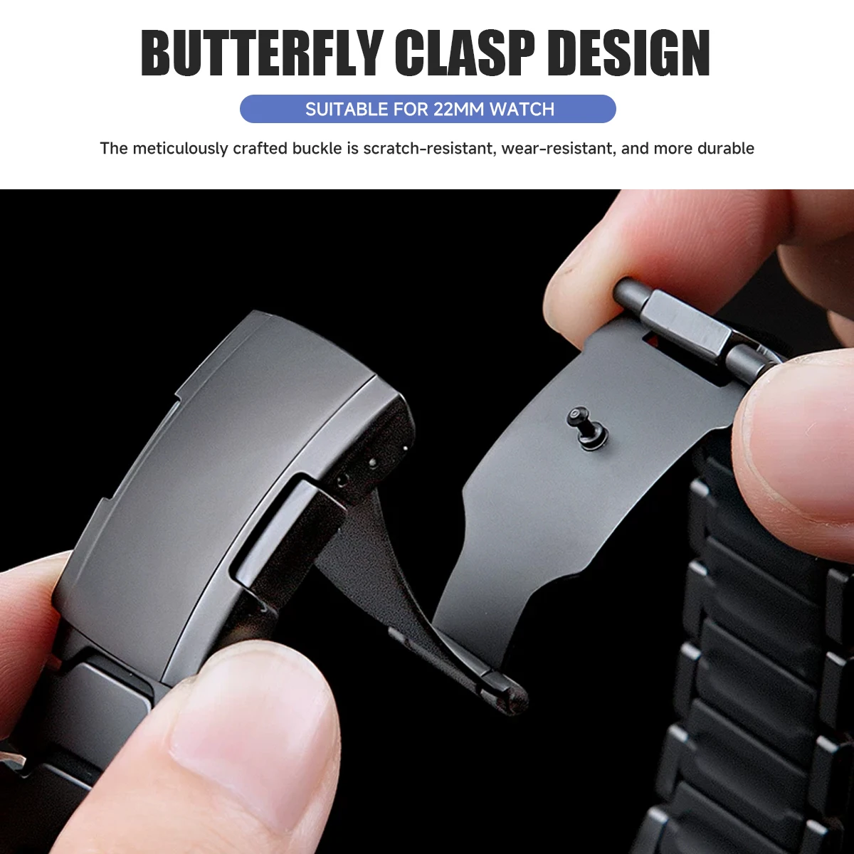 22mm Titanium + Silicone Strap For Huawei Watch GT 7/6/5 Pro 46mm/Ultimate 2/for Amazfit T-Rex 3Pro/for Xiaomi S5 4 3 2 Bracelet