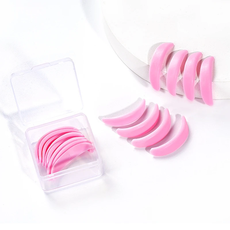 5Pairs/Box Free Glue Silicone Eyelash Perm Rod Sticky Lash Lift Pads 3D Eyelash Curler Makeup Accessories Makeup Tools