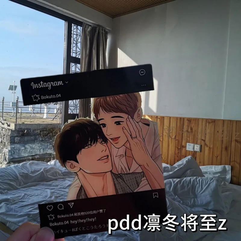 Bj alex anime karte jaekyung dongkyun acryl karten koreanisch bl manhwa schießen zubehör cartoon desktop display sammlung geschenk