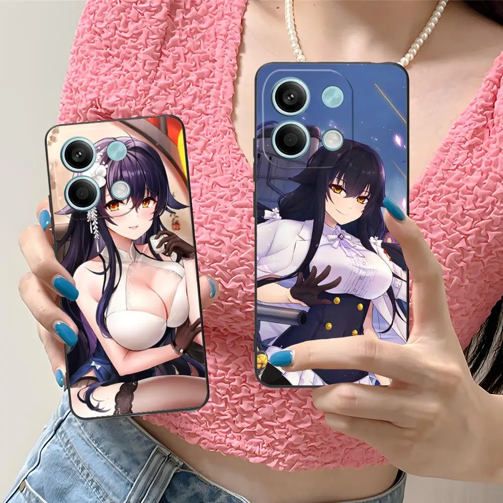 Azur Lane Azuma حافظة هاتف محمول لهاتف Xiaomi Redmi Note 14 13 12 11 S Pro Plus 4G 5G غطاء حماية ملون فاخر للهواتف المحمولة
