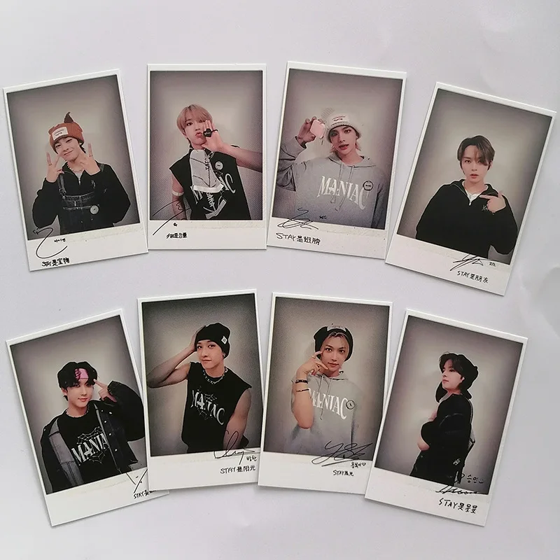 

Набор из 8 карточек Kpop Stray Kids в едином стиле: маленькие карточки-открытки, полароидные карточки, коллекционные карточки SKZOO Felix Star, подарок
