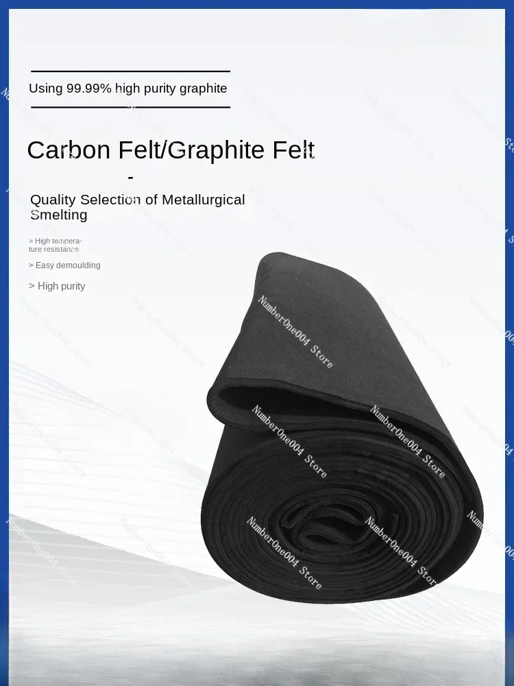 Graphite Felt Carbon Felt Temperature Blankets CarbonFiber Felt Conductive High Temperature Resistant Electrode for Electrolysis