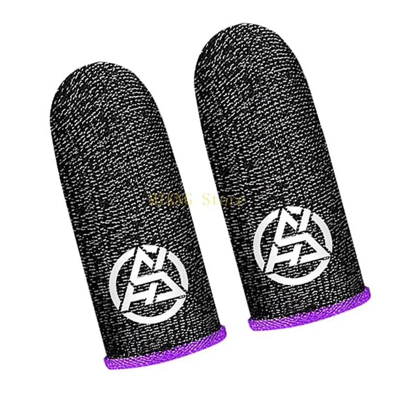 Le maniche a dito da gioco in fibra conduttiva sottili proteggono antislip touch sposta guanti per il controllo del gioco mobile