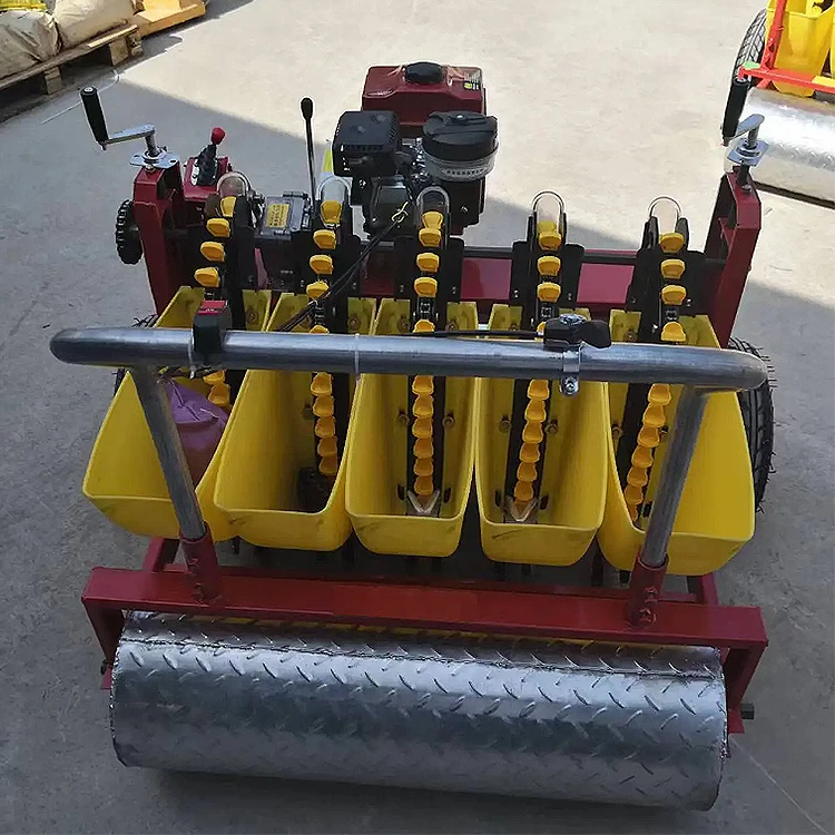 Agriculture 4 Row Petrol Engine Vegetable Planter Garlic Planter Machine/ 5 Row Petrol Power Garlic Seeder