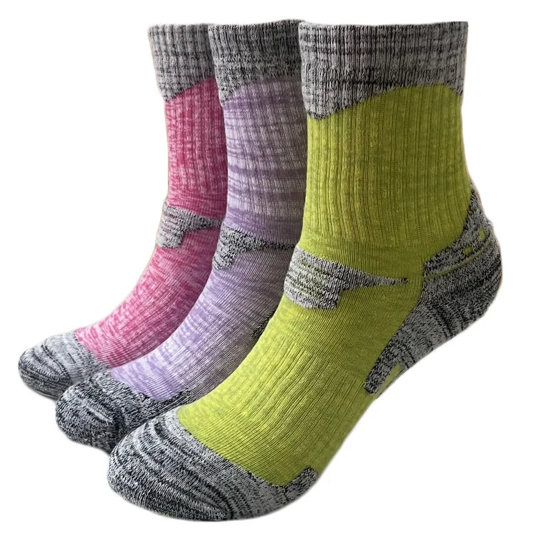 3Pairs Thick Hiking Socks Compression Non Slip Winter Camping Thermal Socks Warm Sports Socks Men Women Trekking Socks Snowboard