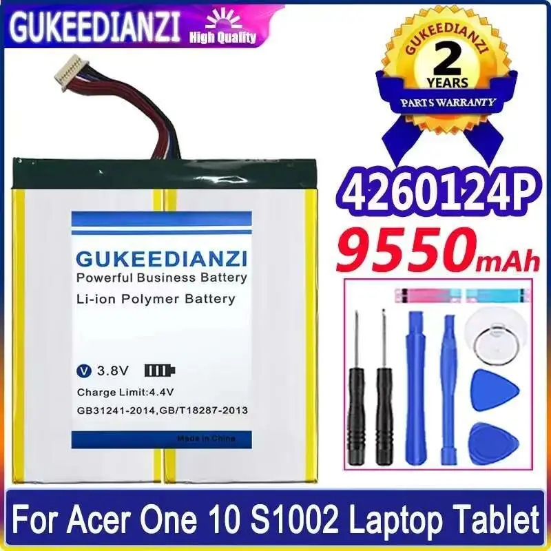 

Battery for Acer One 10 Tablet - Designed for Acer One 10, 9550mAh high-capacity battery.